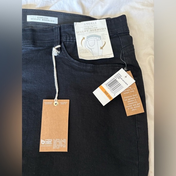 Angels Forever NWT black plus size 24W stretch Bermuda shorts - Picture 12 of 14